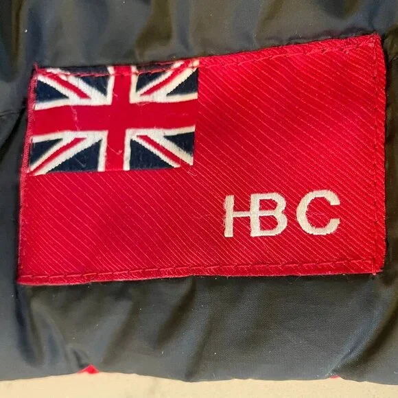 HBC Official Outfitter 2014 Olympics Reversible Down Puffer Jacket Red Black M - Picture 13 of 16